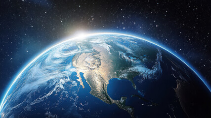 earth in space