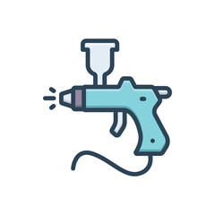 Wall Mural - color illustration icon for painting work