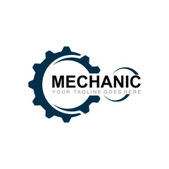 Fototapete - Gear Logo Icon Design Vector