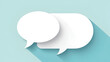 © Steven - Blank white speech bubble icon for engaging social media marketing, conversation initiators, and effective communication strategies in minimalist design