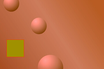 Poster - Abstract geometric shapes including triangles and circles arranged in an artistic pattern on a light brown background.