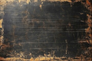 Poster - Rustic chalkboard surface ready for writing or drawing in a creative space