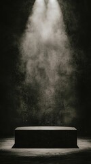 Poster - Moody Empty Stage with Vintage Aesthetic and Dramatic Lighting