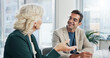 © peopleimages.com - Client, meeting and discussion with business people in office for negotiation, feedback and planning. Advisor, consulting and proposal with employee in agency for contract policy, review and project