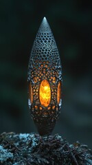 Poster - Surreal Bullet with Ethereal Glow and Intricate Design Details