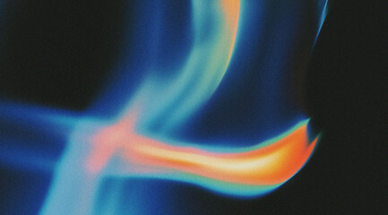 Wall Mural - Abstract background with blurred wavy lines in blue color