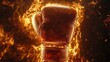 © batara - Fiery Boxing Glove: A Symbol of Unwavering Determination and Burning Passion