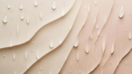 Poster - Smooth abstract sand textures, soft beige and cream colors, evokes calmness and warmth, perfect for backgrounds or designs.