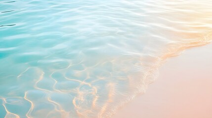 Poster - Abstract gradient waves, soft pastel colors blending harmoniously, suitable for backgrounds or calming design themes.
