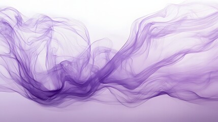 Poster - Fluid purple fabric draping gracefully, soft texture blending hues, suitable for artistic backgrounds or elegant designs.