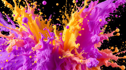 Wall Mural - high-definition paint splash for modern screens