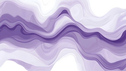 Poster - Purple abstract waves, flowing shapes in lavender tones, suitable for backgrounds, artistic designs, or branding elements.
