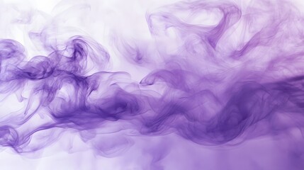 Poster - Soft purple abstract clouds, dreamy and ethereal hues blending seamlessly, ideal for backgrounds or artistic projects.