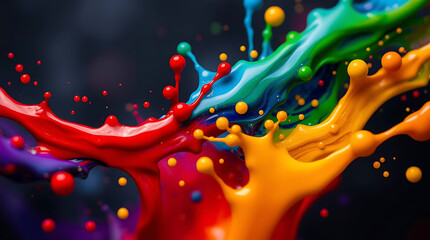 Wall Mural - 8k paint burst wallpaper high detail digital art