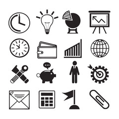 Set of Web Icons for Business and Travel