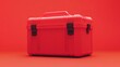 © PixPro Studios - A vibrant red toolbox sits prominently against a matching red backdrop