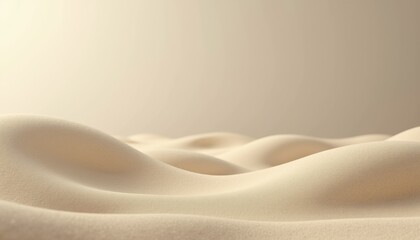 Poster - Abstract sandy landscape in soft beige tones representing tranquility  