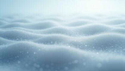 Poster - Soft Waves in a Tranquil Blue Background  