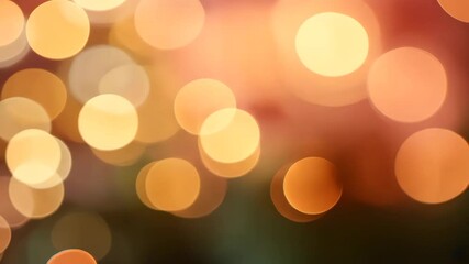 Wall Mural - warm bokeh background with golden lights