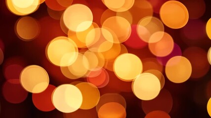 Wall Mural - warm bokeh lights background