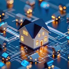 Poster - A futuristic banking system where property purchases happen instantly