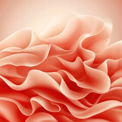 Poster - Soft pink background with flowing waves of pink and white creating a dreamy and serene atmosphere