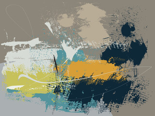 Poster - abstract art vector illustratotion, oil paint abstract art, Abstract art print.  Freehand oil painting. Oil on canvas. Brushstrokes of paint. modern Art. Prints, wallpapers, posters, murals prints
