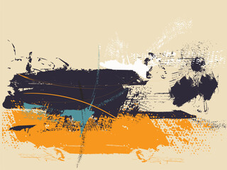Poster - abstract art vector illustratotion, oil paint abstract art, Abstract art print.  Freehand oil painting. Oil on canvas. Brushstrokes of paint. modern Art. Prints, wallpapers, posters, murals prints