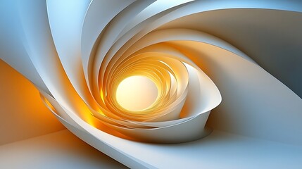 Aufkleber - Abstract Vortex of Paper Forms with Illumination and Subtle Gradient