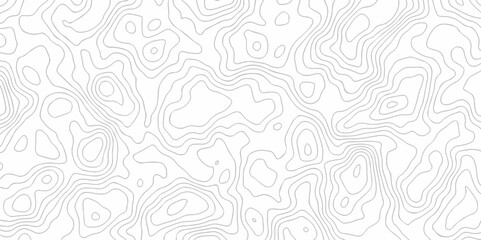 Poster - abstract topo contour map on white background, topographic contour lines. seamless pattern with line