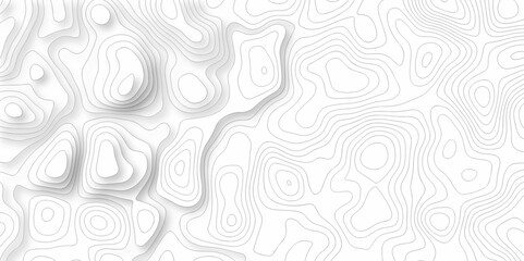 Poster - abstract topo contour map on white background, topographic contour lines. seamless pattern with line