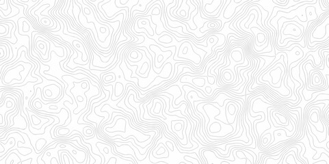 Poster - abstract topo contour map on white background, topographic contour lines. seamless pattern with line
