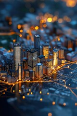 Poster - A global financial map highlighting emerging real estate markets