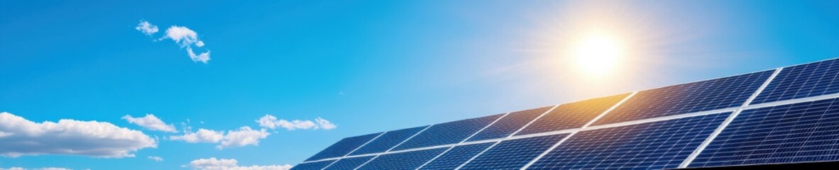 Wall Mural - a futuristic site where solar panels are integrated directly into the building framework,sustainable