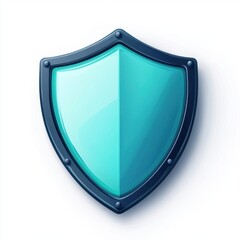 Poster - Stylized Shield Icon Representing Trust, Security, Protection in Digital or Physical Spaces