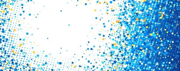 Halftone white and blue gradient background with grunge texture, pop art style dots pattern, vector illustration,  gradient,  texture