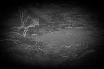 Aufkleber - Old wall texture cement dark black gray background abstract grey color design are light with white gradient background.
