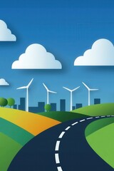 Wall Mural - pathfinders: charting the road to a sustainable future