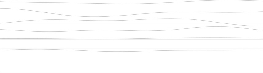 Poster - Abstract minimalist line art with wavy patterns and geometric shapes.