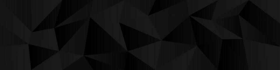 Poster - Abstract geometric chaos pattern with dark triangular shapes for modern design.