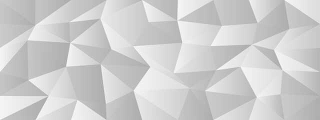 Poster - Abstract geometric background with gray polygonal shapes for modern design and decoration.