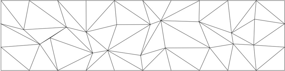 Poster - Geometric chaos pattern for modern design and art themes.