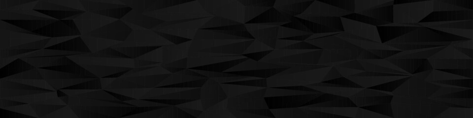 Poster - abstract geometric pattern with dark triangular shapes for modern background design.
