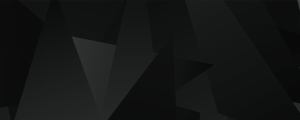 Poster - Abstract geometric dark shapes with overlapping angles and subtle gradient.