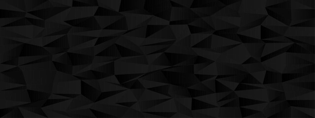 Poster - Abstract geometric polygonal pattern in dark tones for modern design.