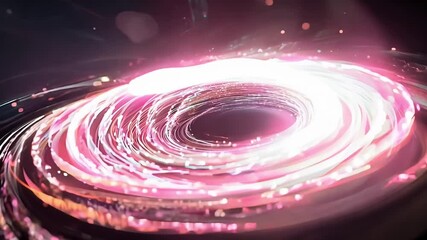 Wall Mural - Witness the captivating swirl of brilliance as shimmering lights converge into a vivid spiral, creating a mesmerizing spectacle amidst the cosmos.