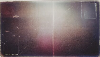 Aufkleber - vintage textured film frame with aged dust, scratches, and grainy abstract gradient for retro photography and design projects