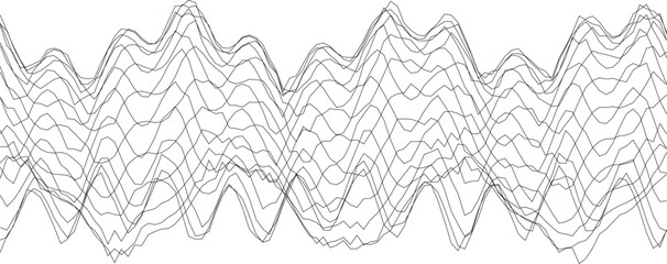 Poster - Abstract wave pattern design ideal for modern wall art and graphic projects.