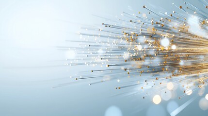 Poster - Futuristic abstract design featuring colorful cubes and lines, highlighting technology and data center aesthetics