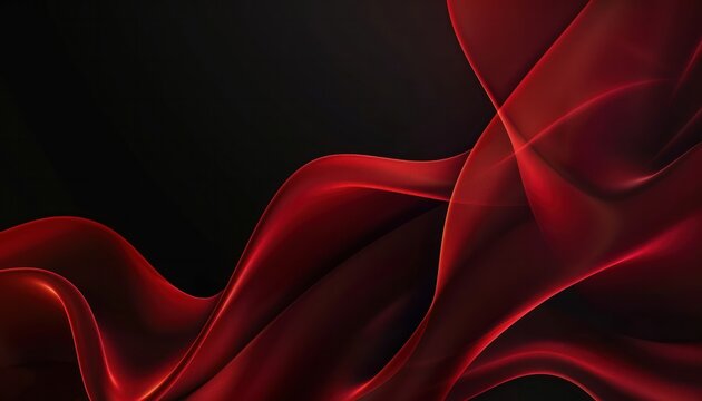 Dark red abstract backgrounds flowing lines curves dark smooth gradient colours infinity super detailed geometry dynamic realistic glowing wave.
